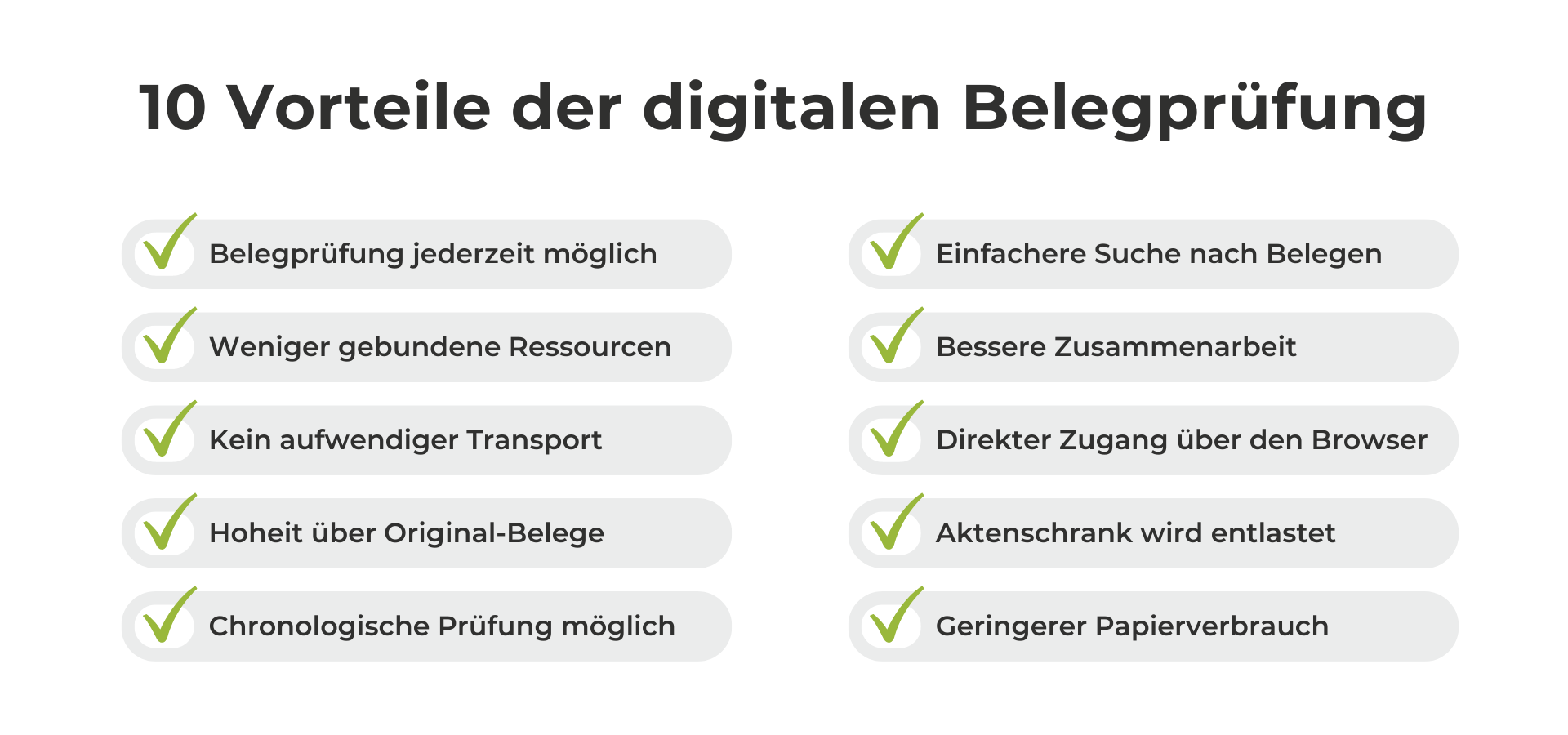 Belegprüfung 10 Vorteile
